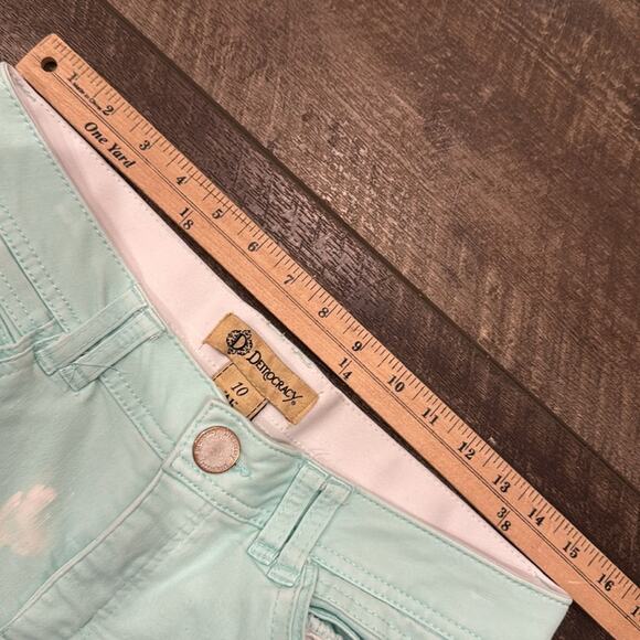 Democracy Women's Ab Technology Skinny Jean Frosted Mint White Size 10 - Picture 5 of 9